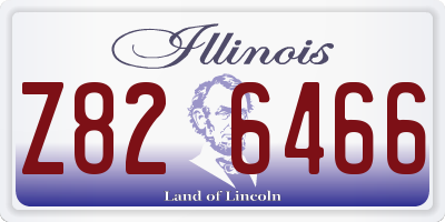 IL license plate Z826466