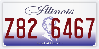 IL license plate Z826467