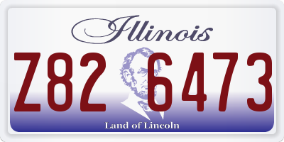 IL license plate Z826473
