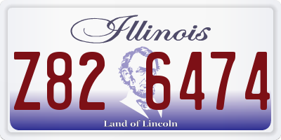 IL license plate Z826474
