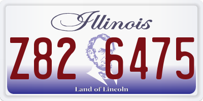 IL license plate Z826475