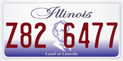 IL license plate Z826477