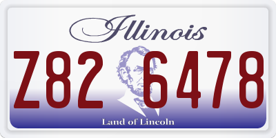 IL license plate Z826478