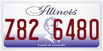 IL license plate Z826480