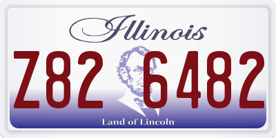 IL license plate Z826482
