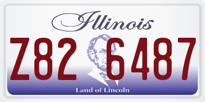 IL license plate Z826487