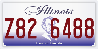 IL license plate Z826488