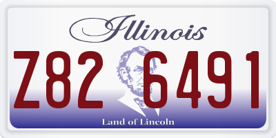 IL license plate Z826491