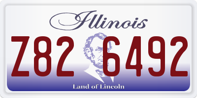 IL license plate Z826492