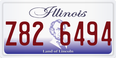 IL license plate Z826494