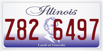IL license plate Z826497