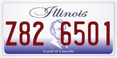 IL license plate Z826501