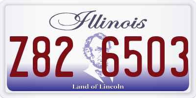 IL license plate Z826503