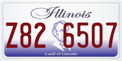 IL license plate Z826507