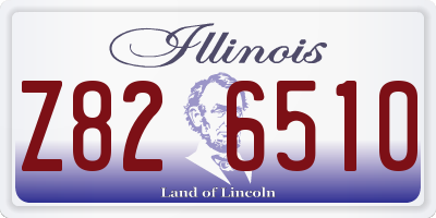 IL license plate Z826510