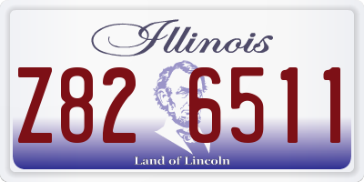 IL license plate Z826511