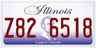 IL license plate Z826518