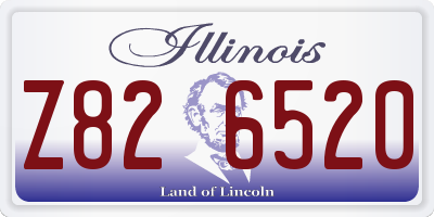 IL license plate Z826520