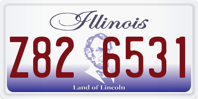 IL license plate Z826531