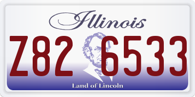 IL license plate Z826533