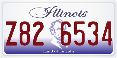 IL license plate Z826534