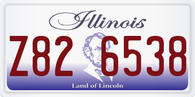 IL license plate Z826538