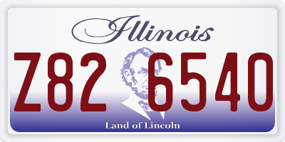 IL license plate Z826540