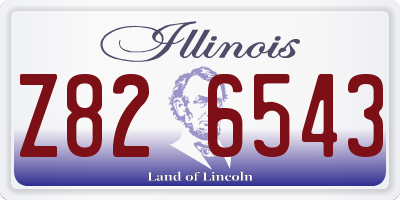 IL license plate Z826543