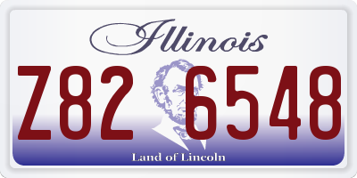 IL license plate Z826548