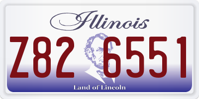 IL license plate Z826551