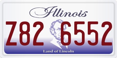 IL license plate Z826552
