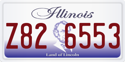 IL license plate Z826553