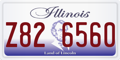 IL license plate Z826560