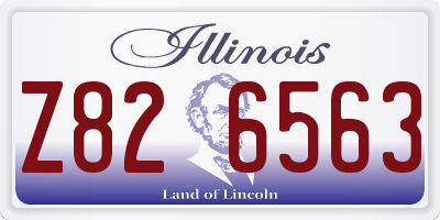 IL license plate Z826563
