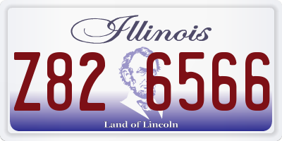 IL license plate Z826566