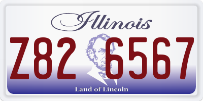IL license plate Z826567