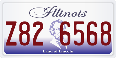 IL license plate Z826568