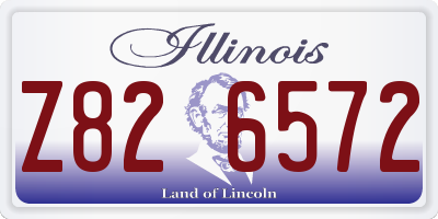 IL license plate Z826572