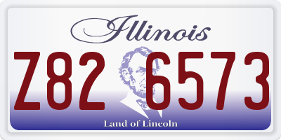 IL license plate Z826573
