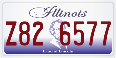 IL license plate Z826577