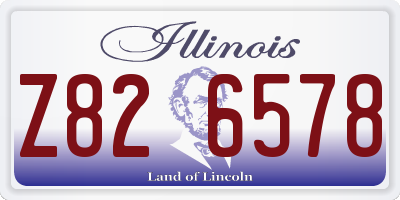 IL license plate Z826578