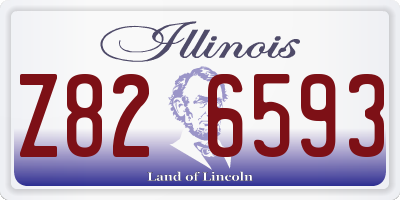 IL license plate Z826593
