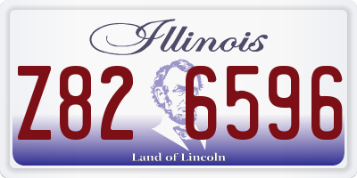 IL license plate Z826596