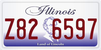 IL license plate Z826597