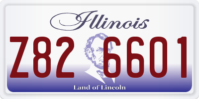 IL license plate Z826601