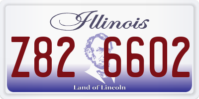 IL license plate Z826602