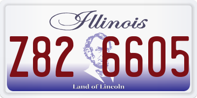 IL license plate Z826605
