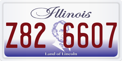 IL license plate Z826607