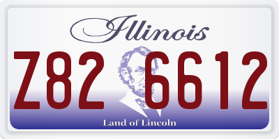 IL license plate Z826612