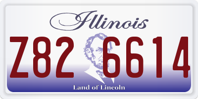 IL license plate Z826614